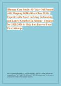 iHuman Case Study&colon; 65-Year-Old Female &NewLine;with Sleeping Difficulties &lpar;Class 6531&rpar; -&NewLine;Expert Guide based on Mary Jo Goolsby &NewLine;and Laurie Grubbs 5th Edition - Updated &NewLine;for 2025&sol;2026 to Help You Pass on Your &NewLine;First Attempt
