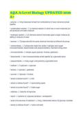 AQA A-Level Biology UPDATED 2026&NewLine;A&plus;