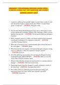 EMERGENCY PREPAREDNESS RESPONSE COURSE &lpar;EPRC&rpar; &ndash; CLINICIAN COURSE POST TEST QUESTIONS AND CORRECT ANSWERS &lpar;NEWEST 2026&rpar;&NewLine;&NewLine;