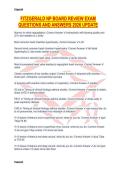 FITZGERALD NP BOARD REVIEW EXAM QUESTIONS AND ANSWERS 2026 UPDATE