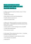 Erosion and Sediment Control&NewLine;CERTIFICATION PAPER 2026 FULL&NewLine;SOLUTION GRADED A&plus;