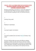 NUR&period;213 - TEST 2 SAUNDERS PERFUSION QUESTIONS WITH &NewLine;DETAILED VERIFIED ANSWERS &lpar;100&percnt; CORRECT &NewLine;ANSWERS&rpar; &sol;ALREADY GRADED