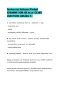 Erosion and Sediment Control&NewLine;EXAMINATION SET 2026 SOLVED&NewLine;QUESTIONS GRADED A&plus;