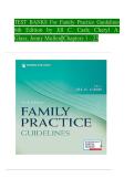 Test Bank for Family Practice Guidelines 6th Edition by Jill C&period; Cash&comma; Cheryl A&period; Glass & Jenny Mullen &vert; Chapters 1&ndash;23 &vert; Complete Questions & Rationales