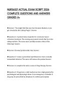 NURS6521 ACTUAL EXAM SCRIPT 2026 &NewLine;COMPLETE QUESTIONS AND ANSWERS &NewLine;GRADED A&plus; 