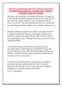 PRACTICE QUESTIONS FOR UNIT 3 NUR 213 QUESTIONS &NewLine;WITH DETAILED VERIFIED ANSWERS &lpar;100&percnt; CORRECT &NewLine;ANSWERS&rpar; &sol;ALREADY GRADED