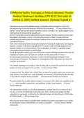EFMB Interfacility Transport of Patients Between Theater Medical Treatment Facilities &lpar;CPG ID&colon;27&rpar; Test with all Correct & 100&percnt; Verified Answers &vert;Already Graded A&plus;