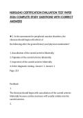 NURS6540 CERTIFICATION EVALUATION TEST PAPER &NewLine;2026 COMPLETE STUDY QUESTIONS WITH CORRECT &NewLine;ANSWERS 