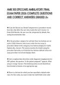 AMB 100 EPICCARE AMBULATORY FINAL&NewLine;EXAM PAPER 2026 COMPLETE QUESTIONS&NewLine;AND CORRECT ANSWERS GRADED A&plus;