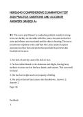NURS6540 COMPREHENSIVE EXAMINATION TEST &NewLine;2026 PRACTICE QUESTIONS AND ACCURATE &NewLine;ANSWERS GRADED A&plus; 