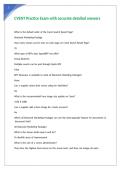 CVENT Practice Exam with accurate detailed answers