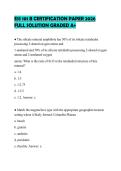 ESS 101 B CERTIFICATION PAPER 2026&NewLine;FULL SOLUTION GRADED A&plus;