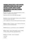 NURSE EXECUTIVE ADVANCED &NewLine;CERTIFICATION NEA BC 2026 &NewLine;EXAMINATION TEST SOLVED &NewLine;QUESTIONS WITH FULL SOLUTION &NewLine;GRADED A&plus; 