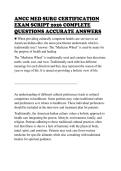 ANCC MED SURG CERTIFICATION&NewLine;EXAM SCRIPT 2026 COMPLETE&NewLine;QUESTIONS ACCURATE ANSWERS&NewLine;