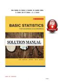 SOLUTIONS MANUAL FOR BASIC STATISTICS FOR BUSINESS & ECONOMICS&comma; 7TH CANADIAN EDITION &ndash; COMPLETE ANSWERS ALL CHAPTERS&NewLine;&NewLine;