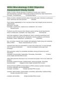 WGU C453 Microbiology Objective Assessment Study Guide with Verified Questions and Answers