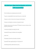 Perry Real Estate College Final Exam Questions And Answers &sol; 100&percnt; Guaranteed Pass