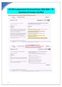 ATI RN Fundamentals Proctored Exam 2026 NGN &vert; 70 Questions & Answers Verified