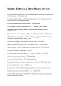 Utah Master Esthetician State Boards Exams REVISED AND UPDATED FOR 2026&sol;2027 ACTUAL EXAM COMPLETE QUESTIONS AND CORRECT DETAILED ANSWERS &lpar;VERIFIED ANSWERS&rpar; &vert;ALREADY GRADED A&plus;&vert;&vert;BRAND NEW&excl;&excl; &lpar;ALL BUNDLED HERE&excl;&excl;&excl;&rpar;