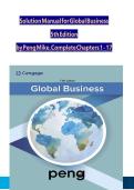 Global Business 5th Edition Study Guide &vert; Summary Notes&comma; Case Analysis & Exam Prep &lpar;Mike W&period; Peng&rpar;
