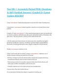 NUR 208 Study Guide&colon; Caring Theories&comma; Communication&comma; Older Adult Nursing &vert; Verified Q&A