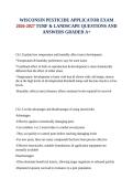 WISCONSIN PESTICIDE APPLICATOR EXAM 2026-2027 TURF & LANDSCAPE QUESTIONS AND ANSWERS GRADED A&plus;