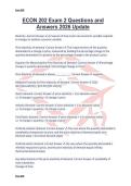 ECON 202 Exam 2 Questions and Answers 2026 Update