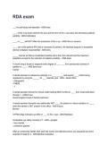 RDA exam REVISED AND UPDATED FOR 2026&sol;2027 ACTUAL EXAM COMPLETE QUESTIONS AND CORRECT DETAILED ANSWERS &lpar;VERIFIED ANSWERS&rpar; &vert;ALREADY GRADED A&plus;&vert;&vert;BRAND NEW&excl;&excl;&NewLine;