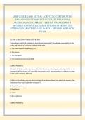 ACRP CCRC EXAM &sol; ACTUAL ACRP CCRC CERTIFICATION EXAM 2026&sol;2027 COMPLETE ACCURATE EXAM REAL QUESTIONS AND CORRECT VERIFIED ANSWERS WITH DETAILED RATIONALES &lpar;A NEW UPDATED VERSION 2026 EDITION&rpar; &vert;GUARANTEED PASS A&plus; &vert;FULL REVISED ACRP CCRC EXAM