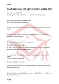 ECON 202 Exam 3 with Correct Answers Graded 2026