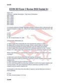 ECON 202 Exam 3 Review 2026 Graded A&plus;