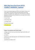 WKU Med Surg final Exam WITH CORRECT ANSWERS&vert; Updated