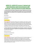 ABFM ITE &vert; ABFM ITE Version 2&colon; Updated and &NewLine;Latest Questions and Correct Answers with &NewLine;Rationale - American Board of Family Medicine 