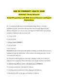 HESI RN Community Health Exam 2026&sol;2027 &vert; ACTUAL EXAM &vert; 55 Q&A with NGN & Expert Explanations &vert; Newly Released &vert; Pass Guaranteed - A&plus; Graded&NewLine;&NewLine;