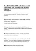 ECON 528 FINAL EXAM 2026 STUDY GUIDE&NewLine;QUESTIONS AND ANSWERS FULL REVIEW&NewLine;GRADED A&plus;&NewLine;