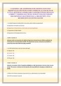 CALIFORNIA ARF ADMINISTRATOR CERTIFICATION TEST 2026&sol;2027 EXAM AND STUDY GUIDE COMPLETE ACCURATE EXAM ACTUAL QUESTIONS AND RELIABLE ANSWERS WITH RATIONALES &lpar;CORRECT VERIFIED SOLUTIONS&rpar; NEWEST UPDATED VERSION 2026 EDITION &vert;GUARANTEED PASS A&plus; &lpar;BRAND NEW&excl;&rpar; F