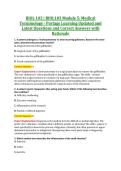 BIOL 103 &vert; BIOL103 Module 5&colon; Medical &NewLine;Terminology - Portage Learning Updated and &NewLine;Latest Questions and Correct Answers with &NewLine;Rationale