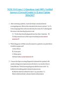 NUR 316 Exam 1 Nursing Diagnosis & Process Study Guide &vert; Q&A