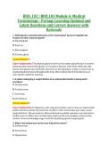 BIOL 103 &vert; BIOL103 Module 6&colon; Medical &NewLine;Terminology - Portage Learning Updated and &NewLine;Latest Questions and Correct Answers with &NewLine;Rationale