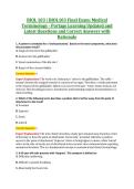 BIOL 103 &vert; BIOL103 Final Exam&colon; Medical &NewLine;Terminology - Portage Learning Updated and &NewLine;Latest Questions and Correct Answers with &NewLine;Rationale