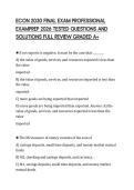 ECON 2030 FINAL EXAM PROFESSIONAL&NewLine;EXAMPREP 2026 TESTED QUESTIONS AND&NewLine;SOLUTIONS FULL REVIEW GRADED A&plus;