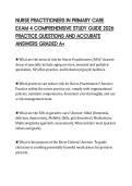 NURSE PRACTITIONERS IN PRIMARY CARE &NewLine;EXAM 4 COMPREHENSIVE STUDY GUIDE 2026 &NewLine;PRACTICE QUESTIONS AND ACCURATE &NewLine;ANSWERS GRADED A&plus; 
