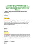 BIOL 103 &vert; BIOL103 Module 2&colon; Medical &NewLine;Terminology - Portage Learning Updated and &NewLine;Latest Questions and Correct Answers with &NewLine;Rationale 