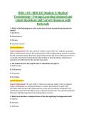 BIOL 103 &vert; BIOL103 Module 3&colon; Medical &NewLine;Terminology - Portage Learning Updated and &NewLine;Latest Questions and Correct Answers with &NewLine;Rationale 