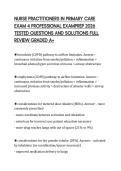 NURSE PRACTITIONERS IN PRIMARY CARE &NewLine;EXAM 4 PROFESSIONAL EXAMPREP 2026 &NewLine;TESTED QUESTIONS AND SOLUTIONS FULL &NewLine;REVIEW GRADED A&plus; 