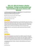 BIOL 103 &vert; BIOL103 Module 4&colon; Medical &NewLine;Terminology - Portage Learning Updated and &NewLine;Latest Questions and Correct Answers with &NewLine;Rationale