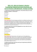 BIOL103 Modules 6&ndash;9 & Final Exam &vert; BIOL 103 Medical Terminology &vert; Portage Learning &vert; Complete Exam Bundle with Detailed Verified Answers