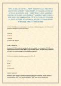 NFPA 10  EXAM &sol; ACTUAL NFPA 10 FINAL EXAM &comma;PRACTICE QUESTIONS & STUDY GUIDE COMPLETE ACCURATE EXAM ACTUAL QUESTIONS AND CORRECT DETAILED ANSWERS WITH RATIONALES &lpar;100&percnt; CORRECT VERIFIED SOLUTIONS&rpar; A NEW UPDATED VERSION 2026 EDITION &vert;GUARANTEED PASS A&plus; &vert;FULL