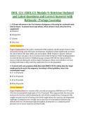 BIOL121 Modules 6&ndash;9 & Final Exam &vert; BIOL 121 Nutrition &vert; Portage Learning &vert; Complete Exam Bundle with Detailed Verified Answers
