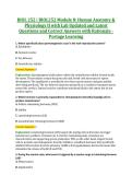 BIOL 252 &vert; BIOL252 Module 8&colon; Human Anatomy & &NewLine;Physiology II with Lab Updated and Latest &NewLine;Questions and Correct Answers wi